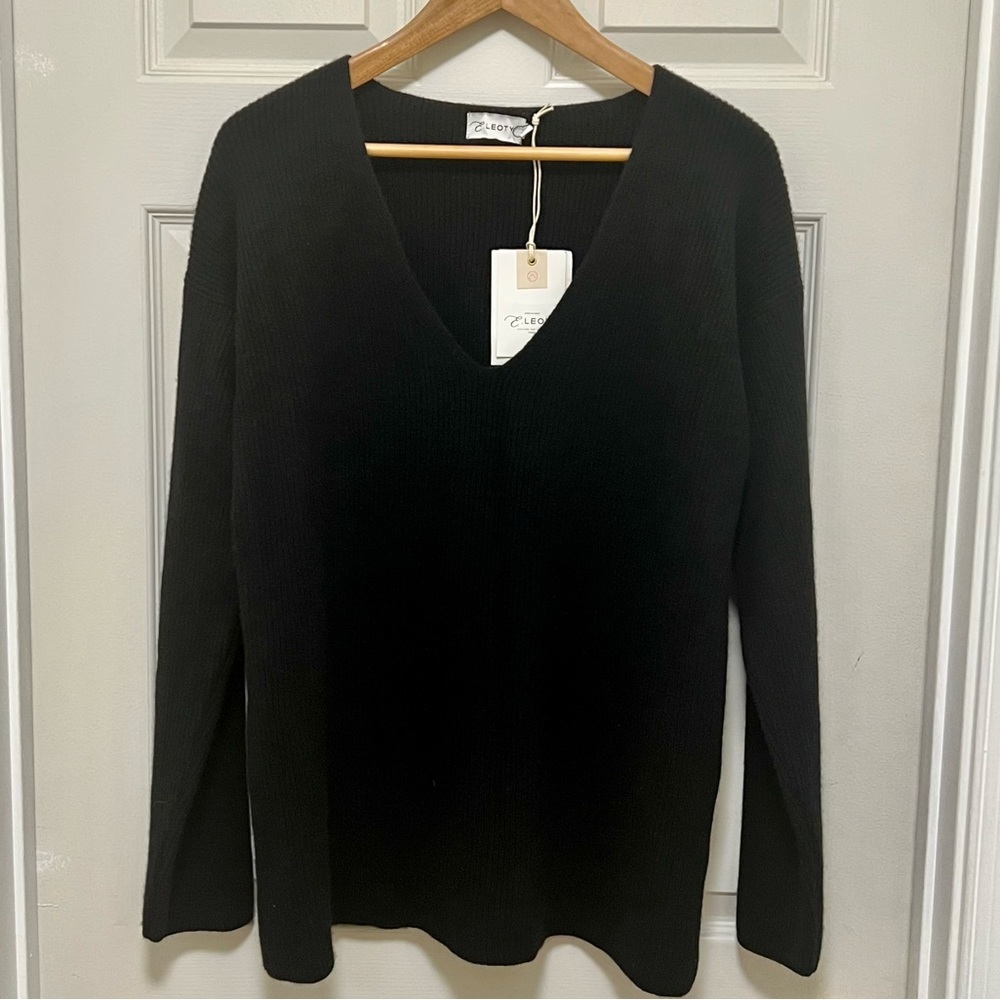 Ernest Leoty Eloise ribbed merino wool and cashmere-blend sweater. - Picture 2 of 6